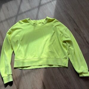 Lululemon Athletica Yellow Sweatshirt L